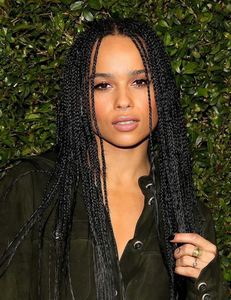 Африканские косички Зои Кравиц
