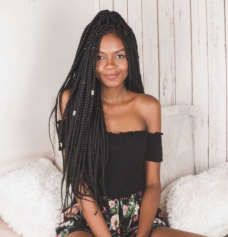 Африканские косички брюнетки8