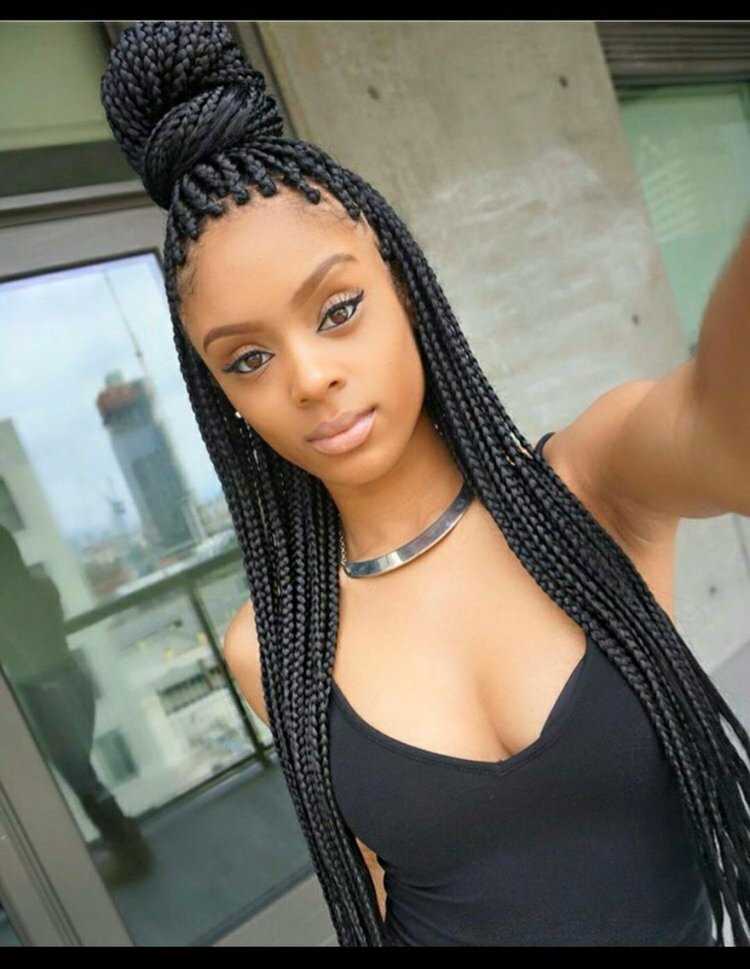 Африканские косички брюнетки6