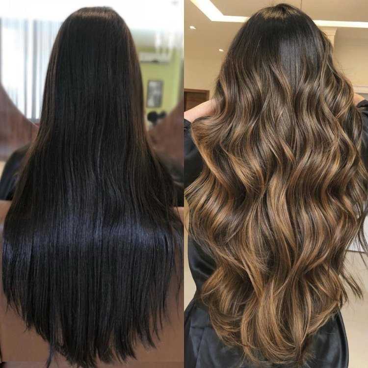 Выход из черного цвета волос