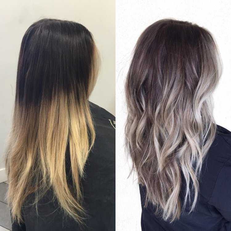 Окрашивание омбре балаяж