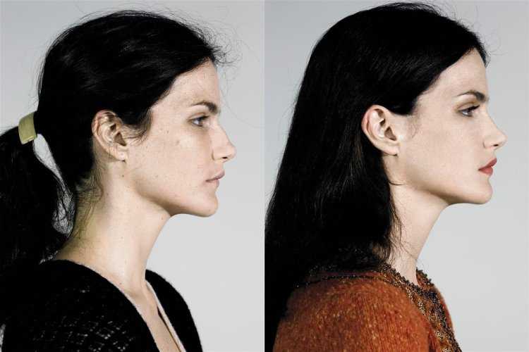 Тонкий нос с горбинкой