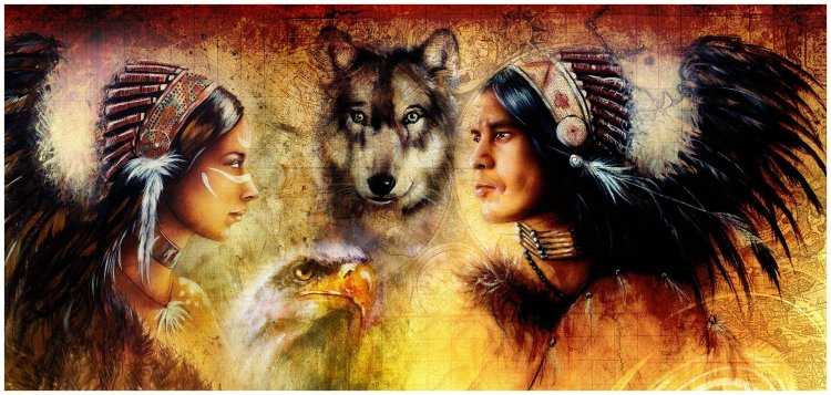 Фотообои на стену индеец