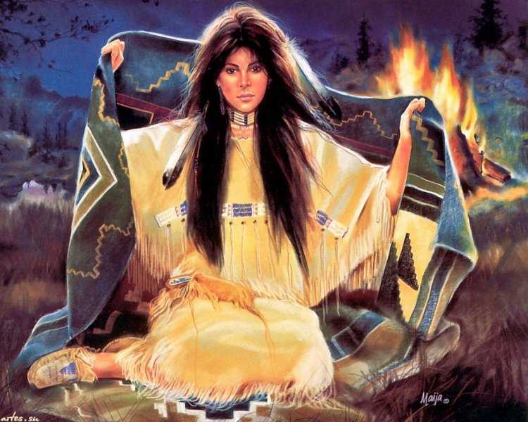 Художница maija индейцы