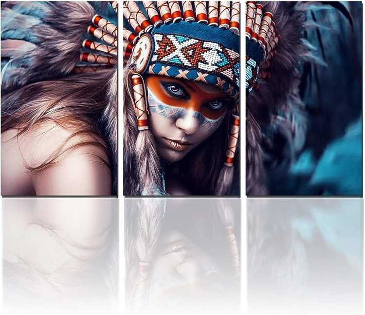 Индейская девушка панно