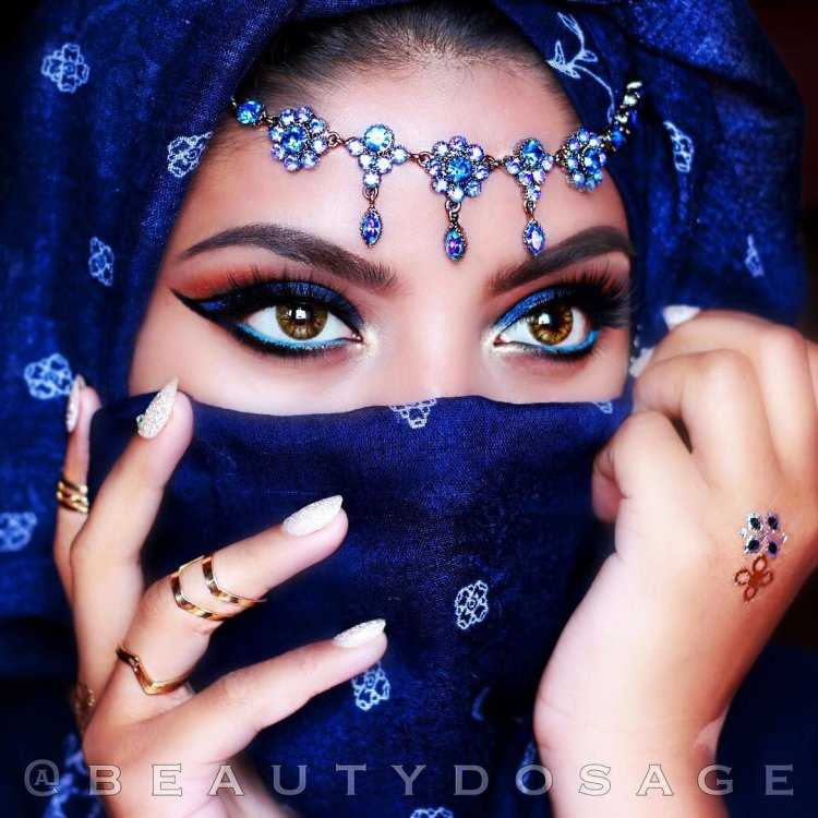Арабский макияж с черным