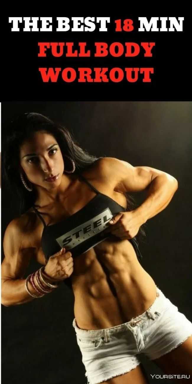 Накаченный женский пресс