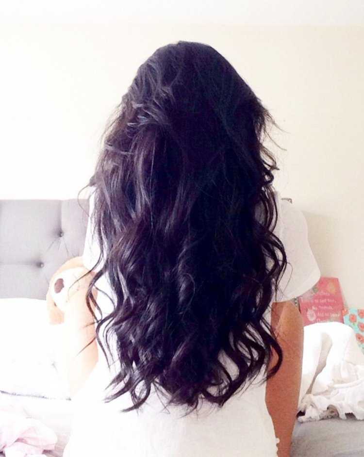 Красивые брюнетки с длинными волосами без лица