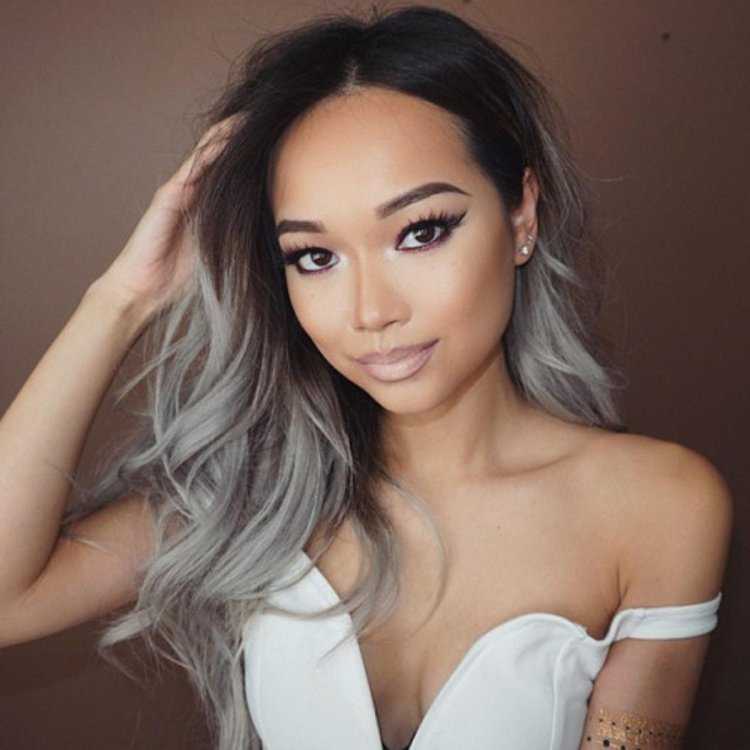 Пепельные волосы для смуглых