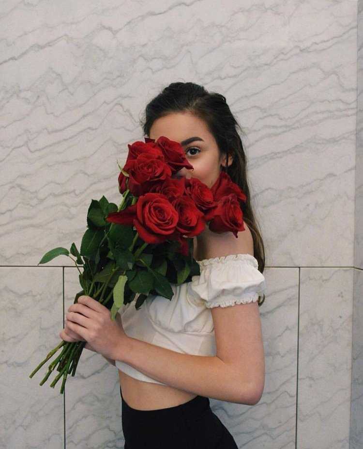 Красиво сфотографироваться с букетом