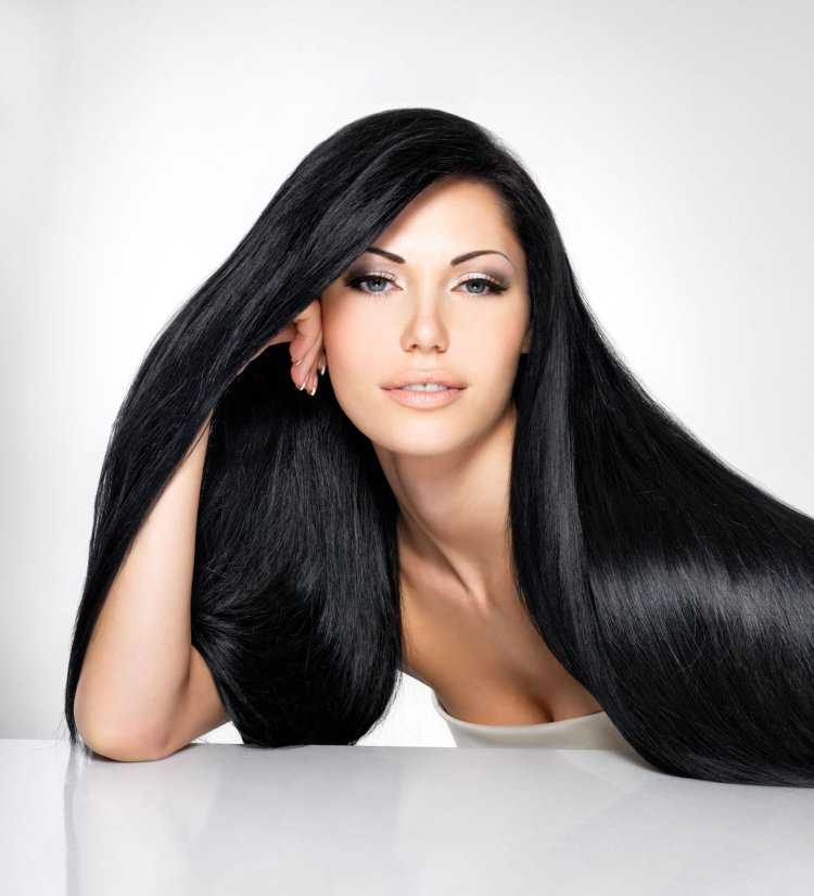 Брюнетка с кератином10