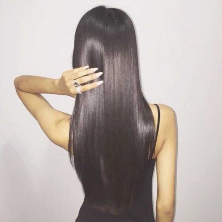 Длинные волосы со спины