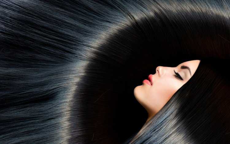 Брюнетка с кератином13