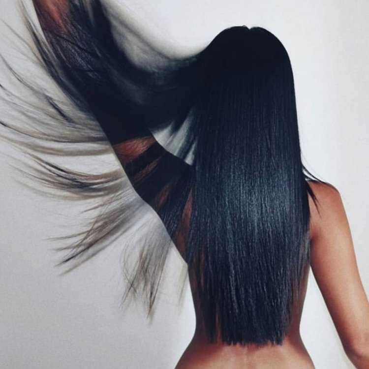 Наращивание волос черные