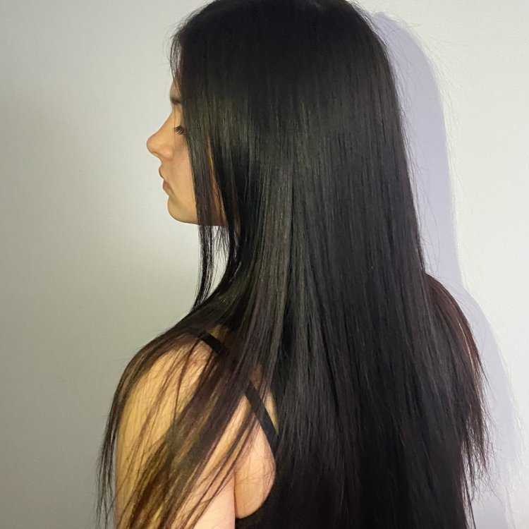 Брюнетка с кератином52