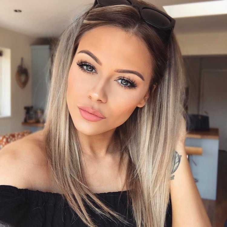 Пепельный блонд для брюнеток