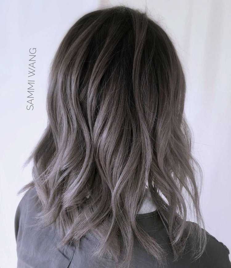 Хайлайтс балаяж пепельный