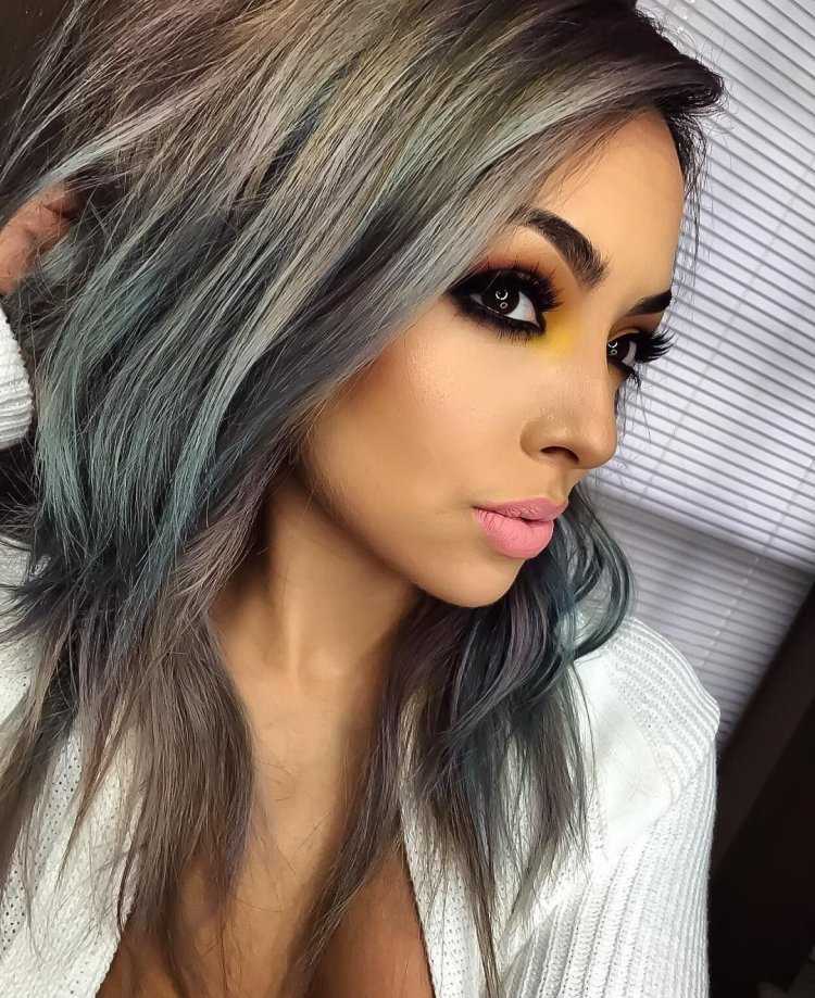 Седое мелирование