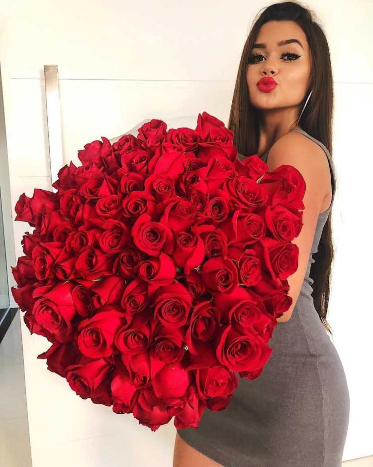 Розы для шикарной девушки
