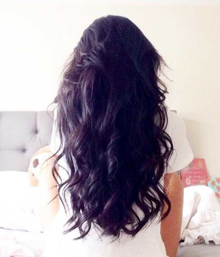 Красивые брюнетки с длинными волосами без лица