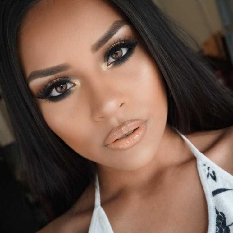 Макияж для глубоко посаженных карих глаз