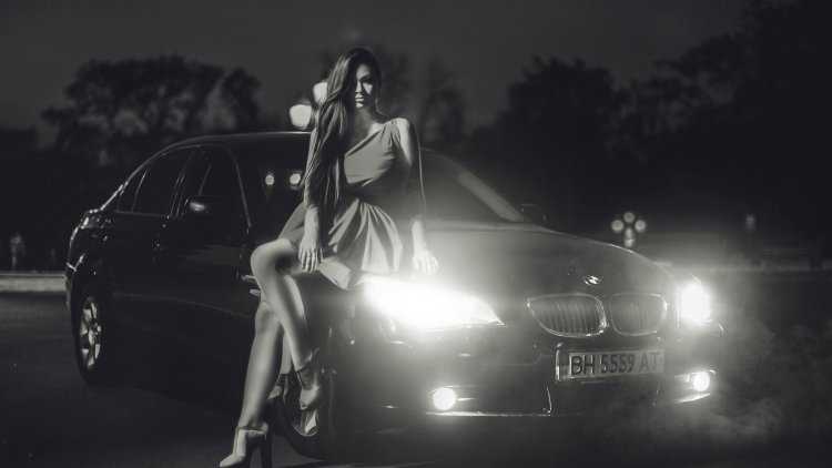 Ночной фотосет авто