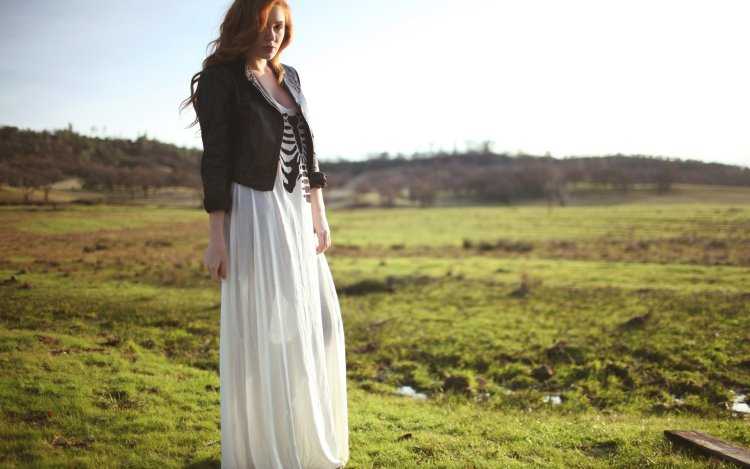 Фотосессия в длинной юбке