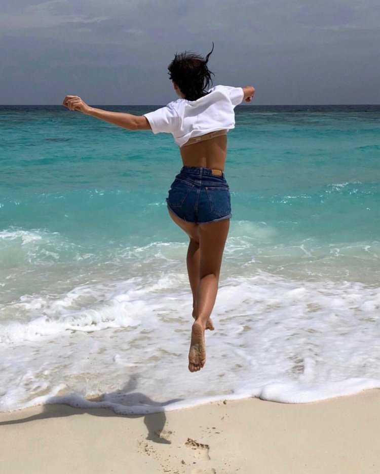 Елена Темникова на Мальдивах