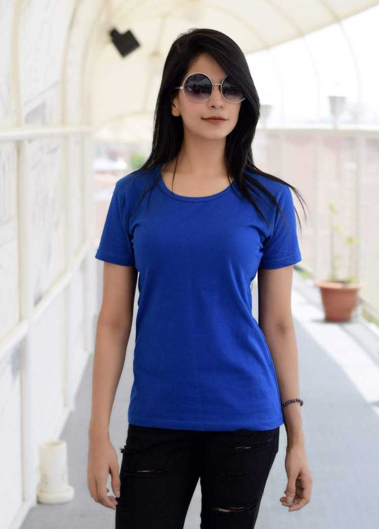 Blue Shirt woman