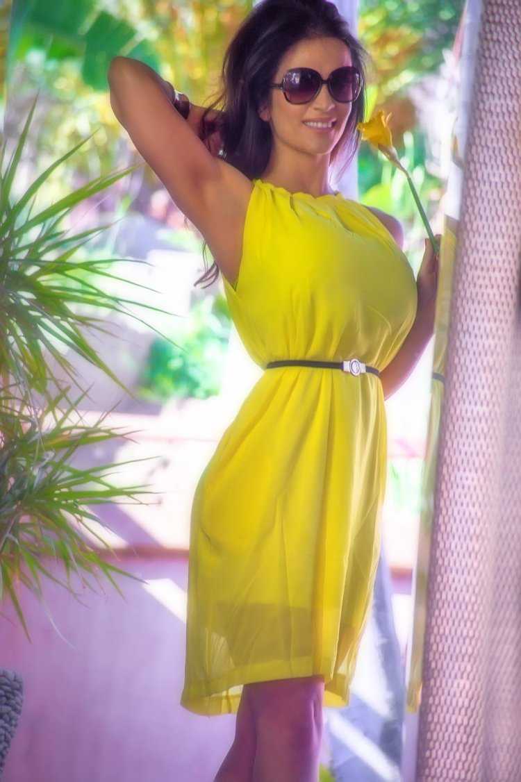 Denise Milani Yellow Dress