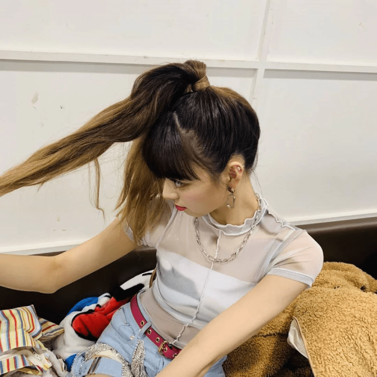 Прическа японского мастера хвостик