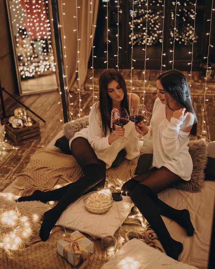 Новогодняя фотосессия подруг