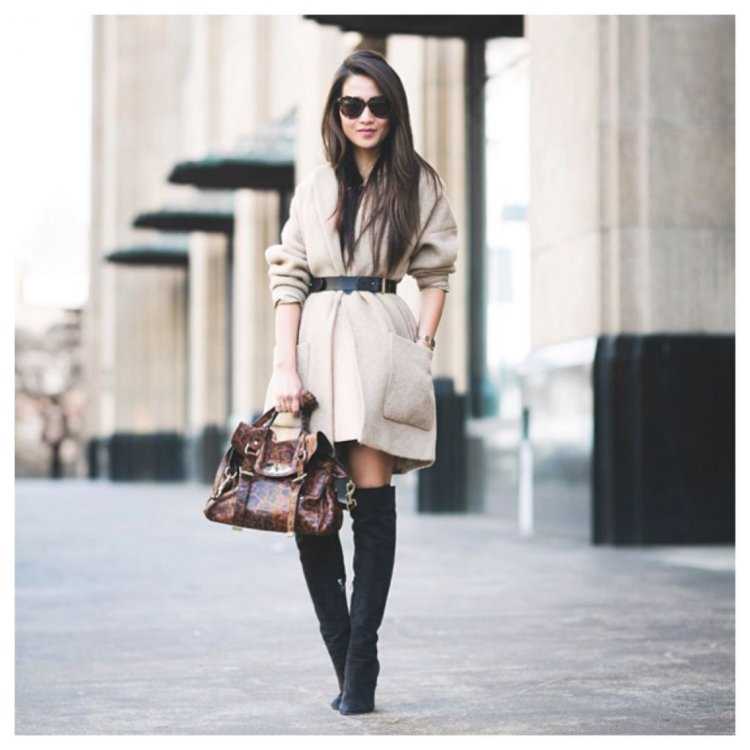 Стильные образы с ботфортами