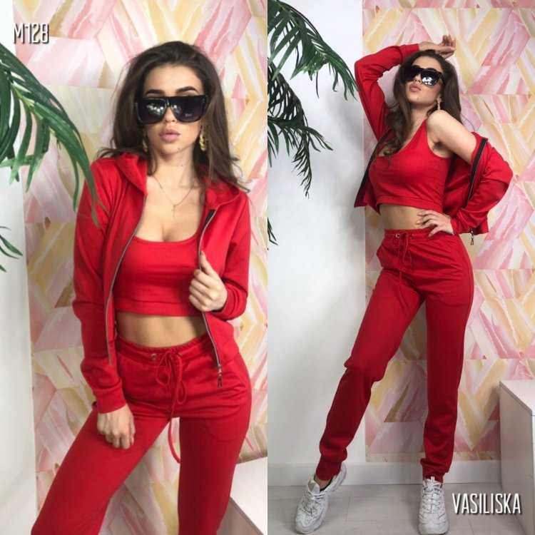 Костюм тройка женский с топом