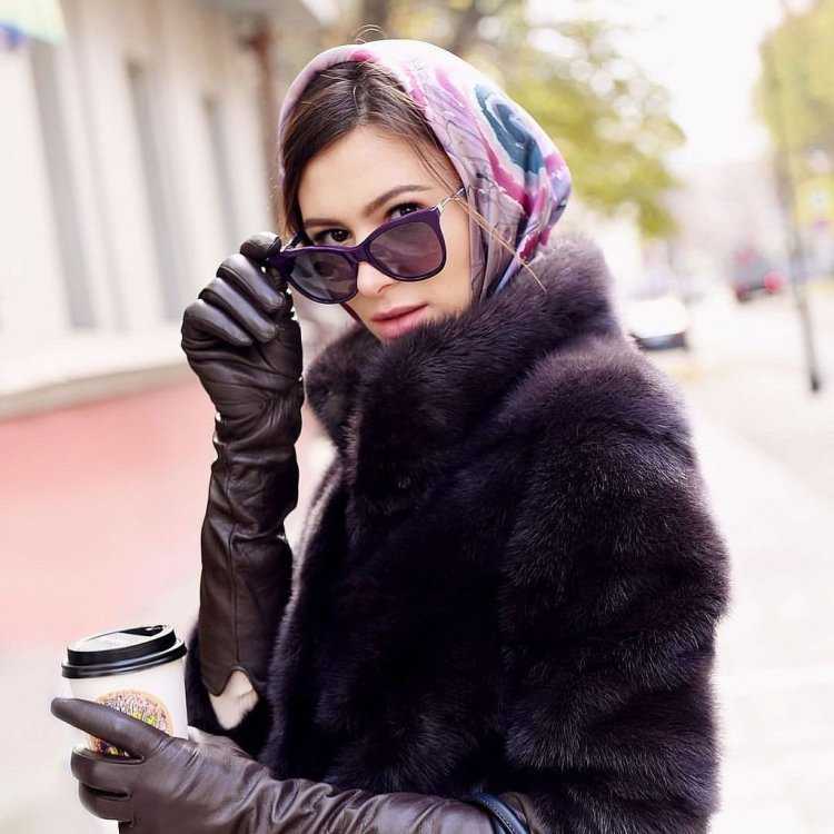 Платок с шубой