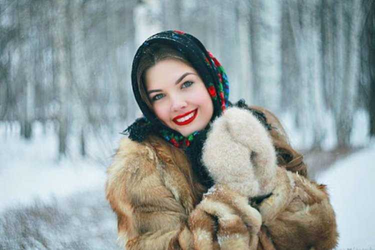 Русские красавицы зимой