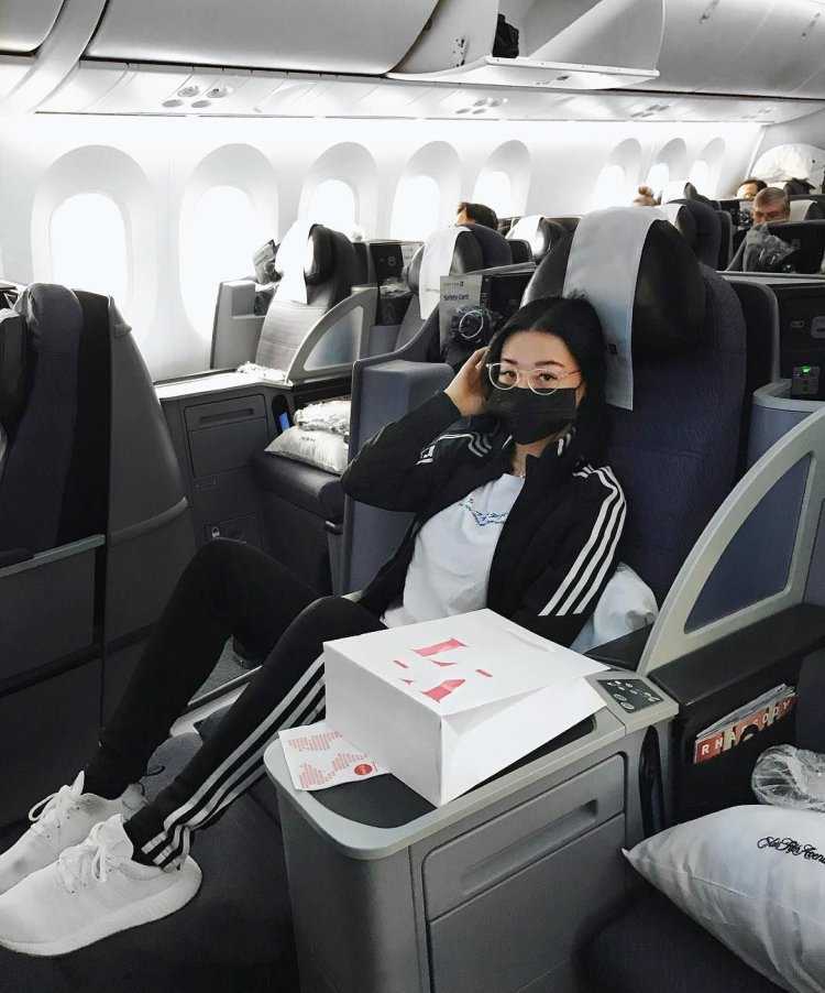 Кореянка в самолёте