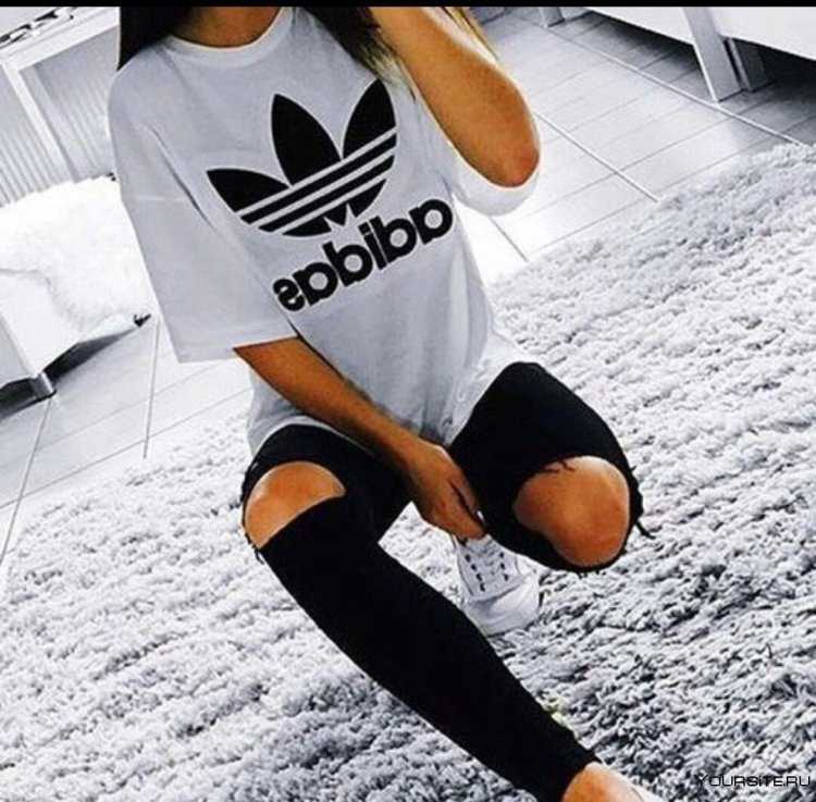 Стиль адидас для девушек