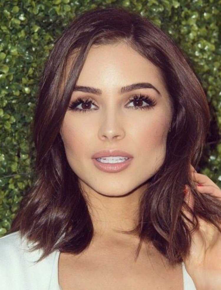 Оливия Калпо каштановые волосы