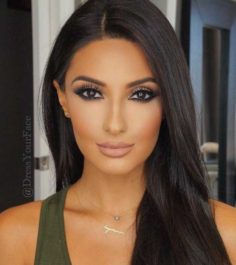 Макияж для смуглых брюнеток