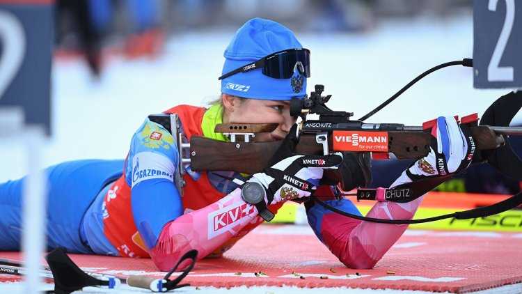 Российская биатлонистка Ирина Казакевич