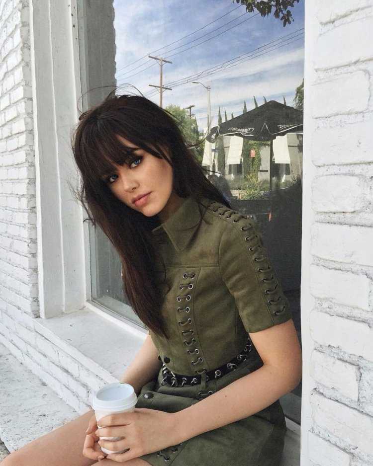 Кристина Базан с длинными волосами