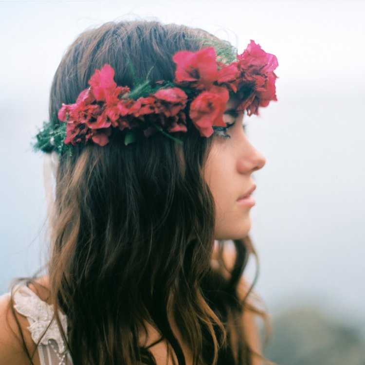 Украинские прически с венком