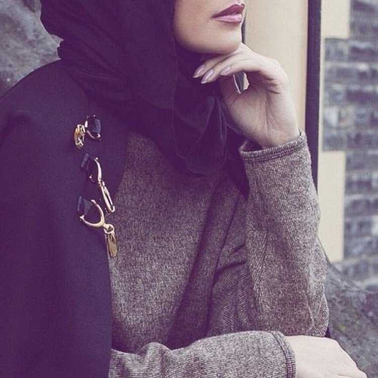 Девушки в платке мусульманки без лица