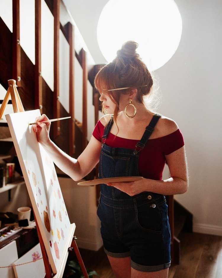 Эстетика художника девушка