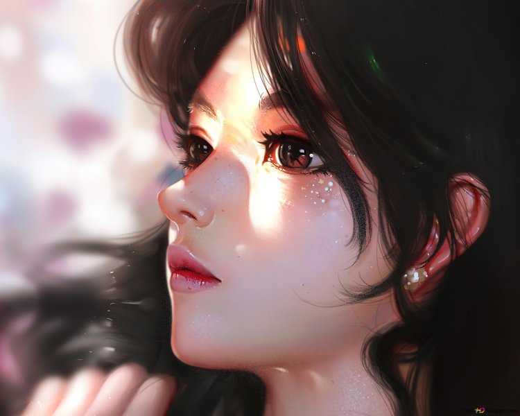 Девушка арт реалистичный