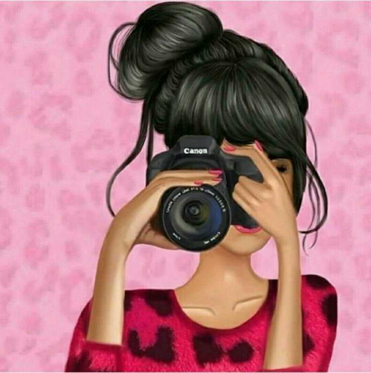 Мультяшные девочки с фотоаппаратом