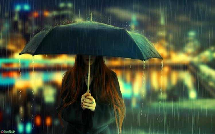 Девочка под дождем