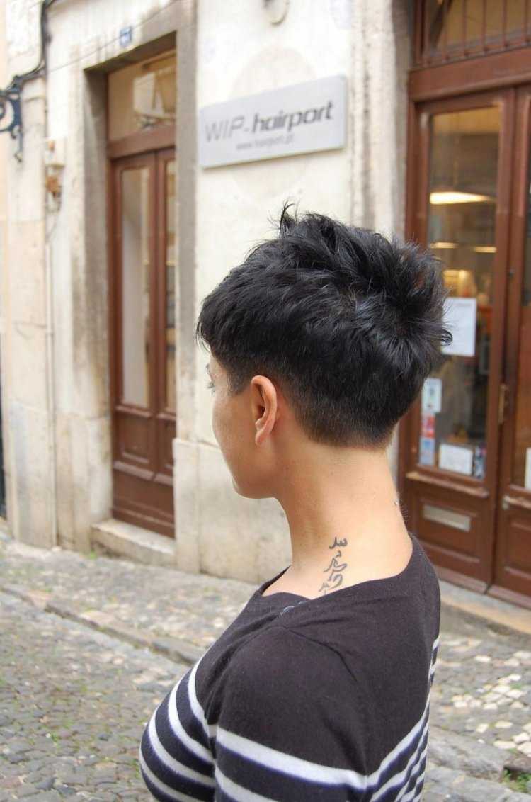 Короткая стрижка женская со спины