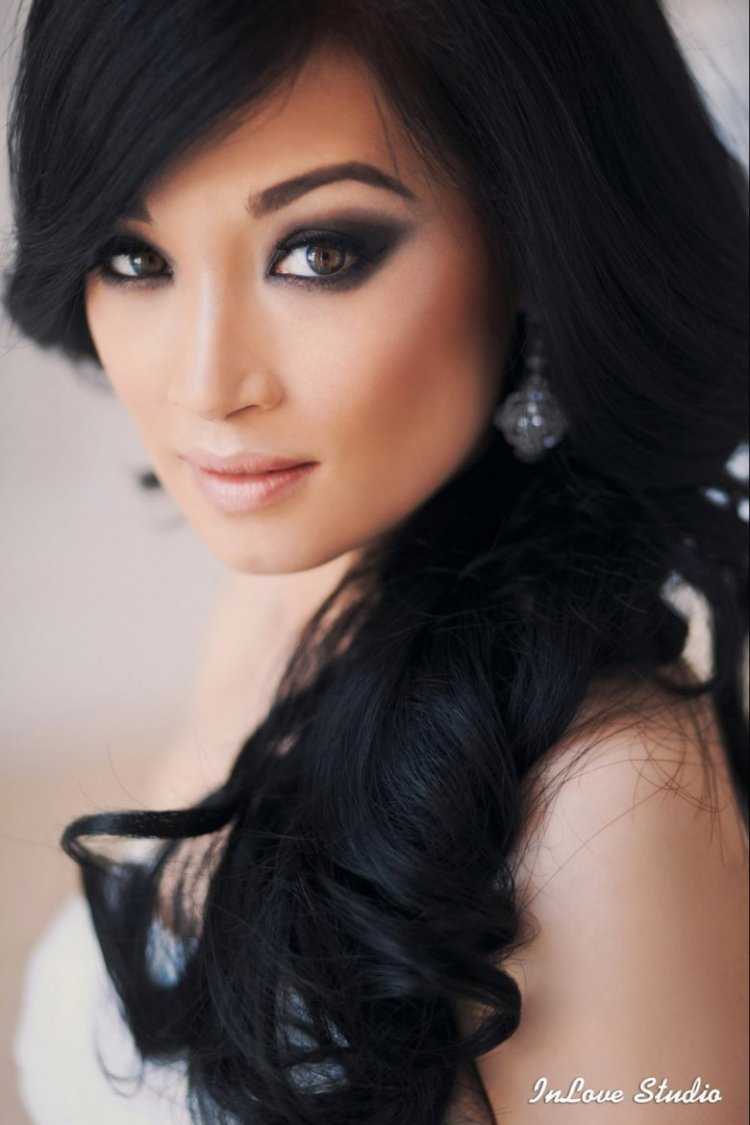 Вечерний макияж для брюнеток